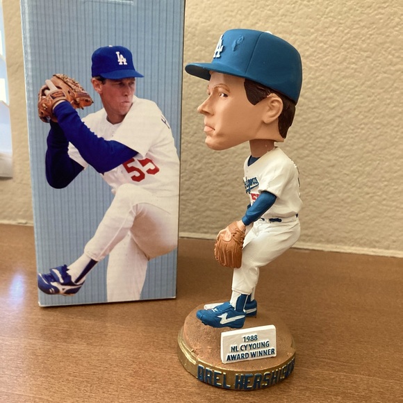 Official LOS ANGELES DODGERS 2012 OREL HERSHISER 50th Anniversary BOBBLEHEAD - Picture 3 of 7